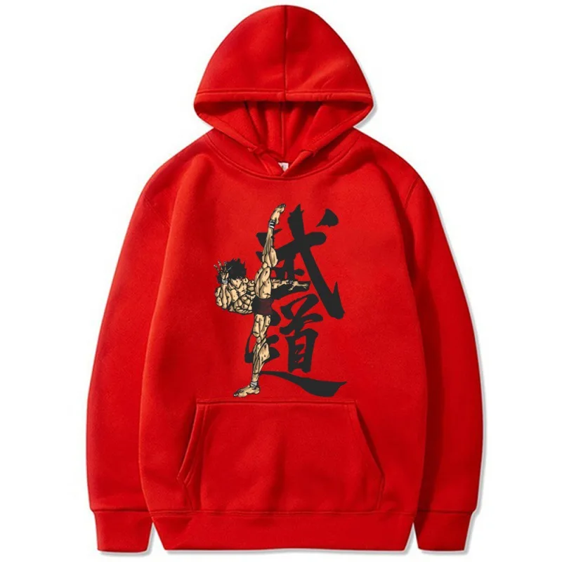 Bushido Grappler Baki خريف شتاء جديد هوديي بلوزات موضة الهيب هوب بلوفرات غير رسمية الخريف بنين بنات هوديي الشارع الشهير #6