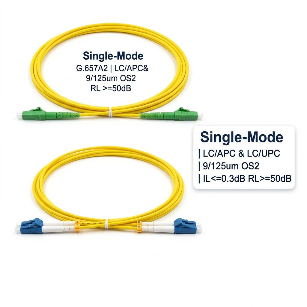 OS2 LC/UPC-LC/UPC Simplex Duple/Fiber Optical Patch Cord 2.0mm Patch Cable Jumper Fiber Optica Customized