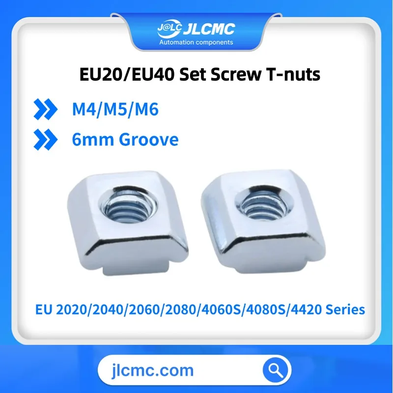 10pc M3 M4 Thread Hammer Head Set Screw T-nuts for 2020 2040 2060 2080 4060S 4080S 4420 T-slot Aluminium Profiles 6mm Groove