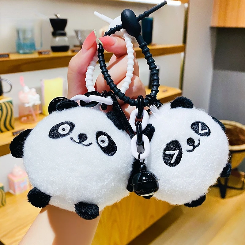 James Family Cute Cartoon Key Chain Silicone Panda Cat Lion Tiger Rabbit Dinosaur Doll Car Key Ring Women Bag Charm Pendant