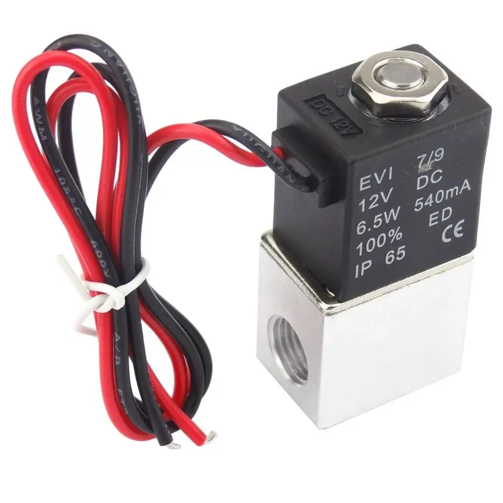 2 Way Electric Solenoid Valve Stainless Steel High Flow Normally Closed Valve Durable Pneumatic Control Air Valve Air Systems