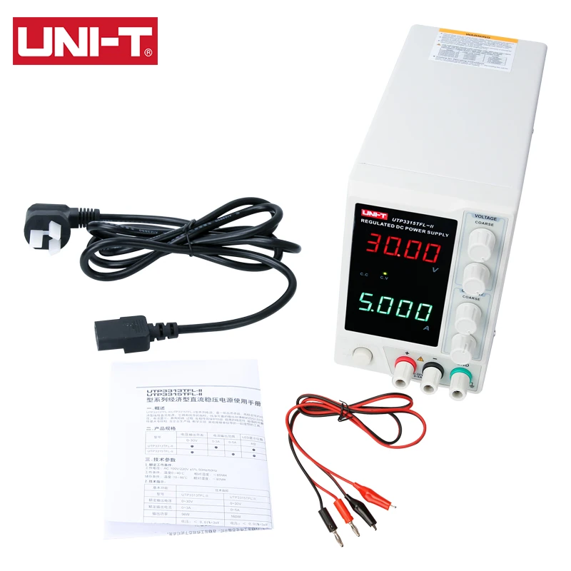 UNI-T UTP3315TFL-II Linear DC Power Supply Adjustable 30V 5A Single Channel Benchtop For Phone Repair Instrument