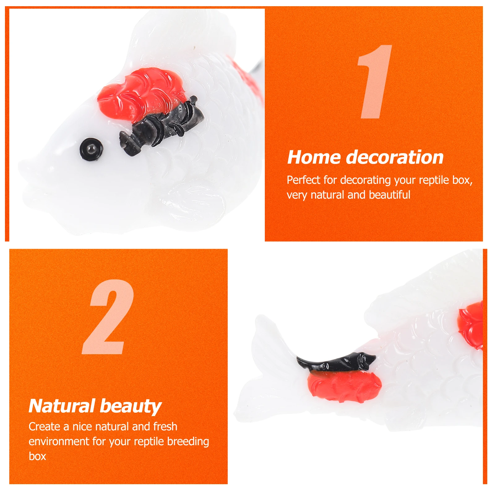 

15pcs Resin Goldfish Ornament Durable Eco-Friendly Micro Landscape Decor For Home Office Garden Desktop Aesthetic Gift Resin
