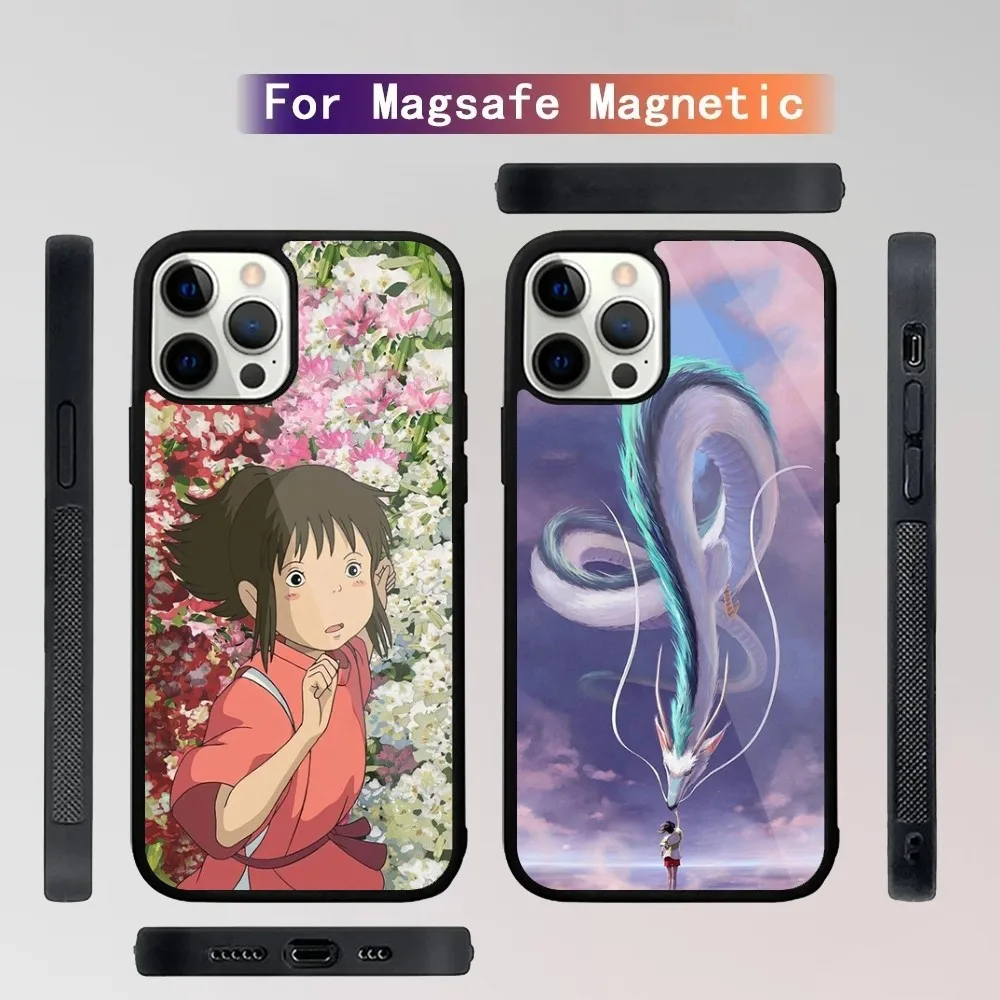 S-Spirited D-Dragon A-Away Phone Case For iPhone 16,15,14,13,12,11,Plus,Pro,Max Mini Magsafe Magnetic Wireless Charging