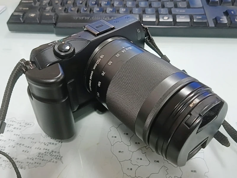 Per Canon Eos M3 M2 M Fotocamera in alluminio Staffa a L Impugnatura Piastra a sgancio rapido