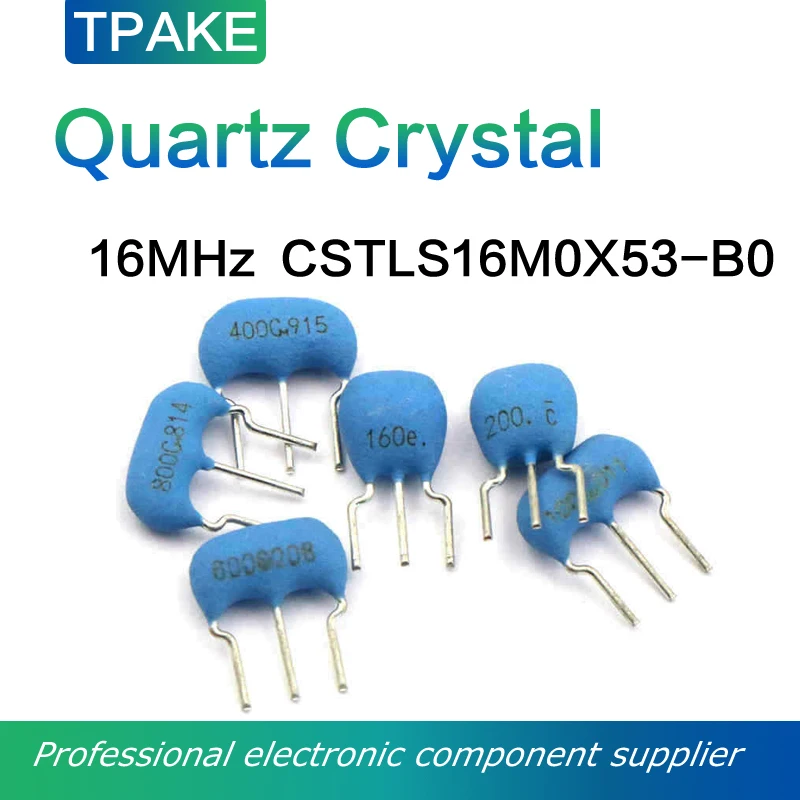 5PCS CSTLS16M0X53-B0 16MHz 16.000MHz Ceramic Resonator Quartz Crystals Oscillator