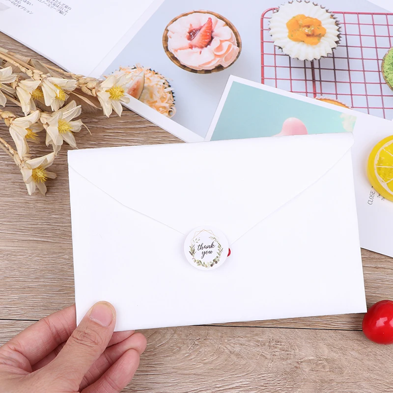 500Pcs/roll Thank You Stickers for seal label Sealing decoration Sticker*..
