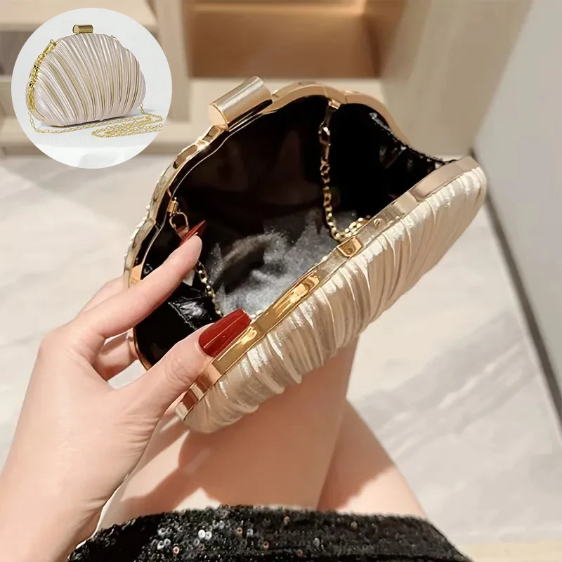 

Luxury Evening Clutch Bag Women's Handbag Fashion Wedding Party Dress Bride Purse Chain Messenger Shoulder Shell Bags for Women
