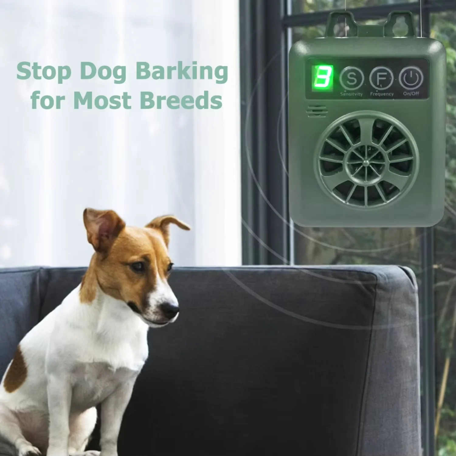 애완 동물 안티 짖는 소리 초음파 전자 개 Repeller 체이서 억제 장치 나무 껍질 강력한 초음파 개 구충제