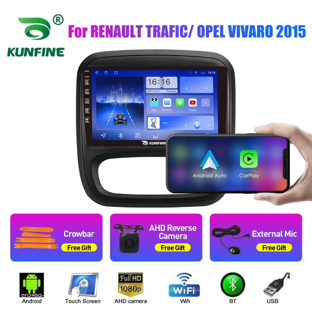 

2Din Android Car Radio For RENAULT TRAFIC/ OPEL Car Stereo GPS Navigation Video Player Carplay Android Auto BT WIFI 4G Headunit