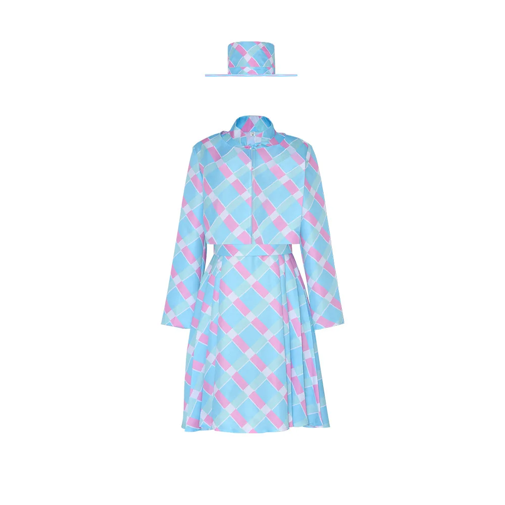 新しいブルーコスチュームセット ドクター・ローリーン パフォーマンスコスチューム 実物版 ブルー衣装 ステージパフォーマンスガウン