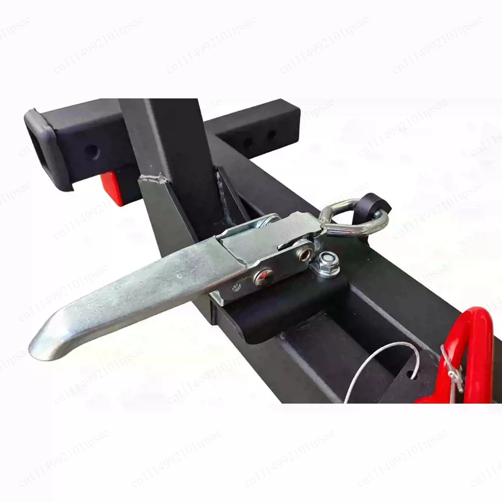Second hand universal spare tire rack, load-bearing bracket, handcart, trailer bar, square mouth installation, foldable