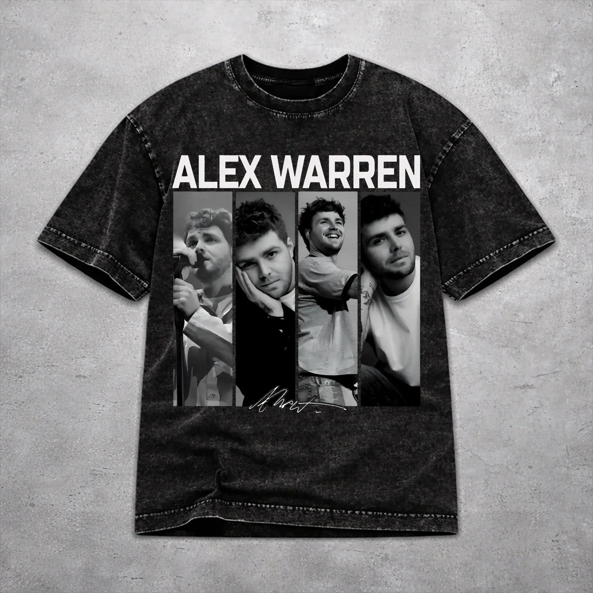 Retro Men Women Alex Warren Little Orphan Live Tour 2026 Tee Shirt Washed Style  T Shirts Clothes