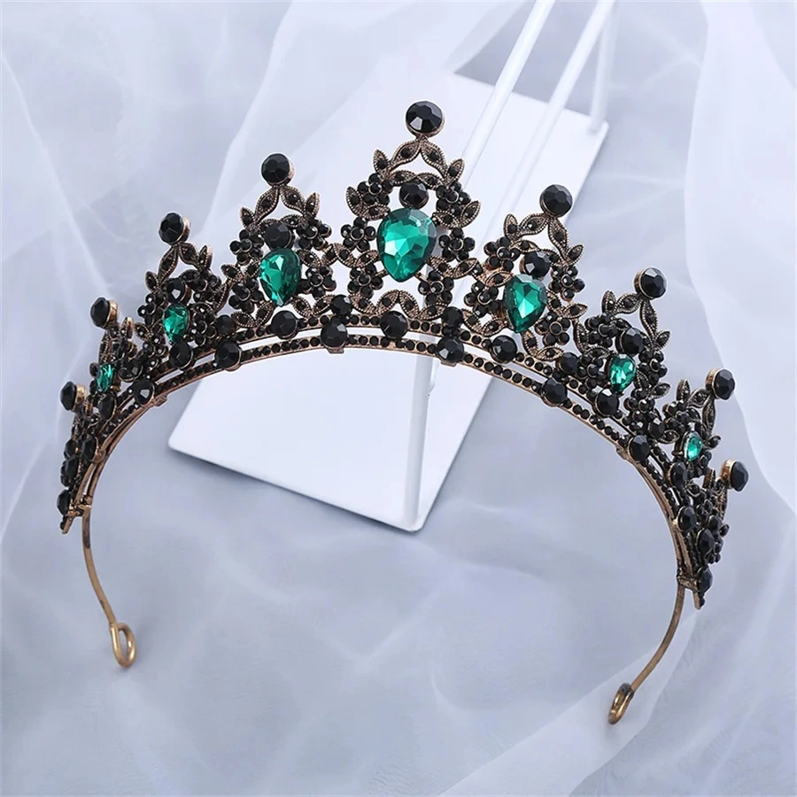 New Fashion Wedding Hair Tiara Crystal Bridal Tiara Crown Silver Color Diadem Veil Tiaras Wedding Hair Headpieces Head Jewelry