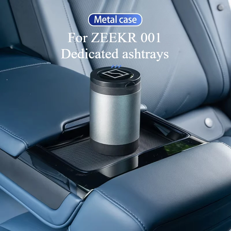 

For 24-25 ZEEKR 001 X 009 Ashtray Interior Decoration Accessories Metal Automotive ashtray ZEEKR