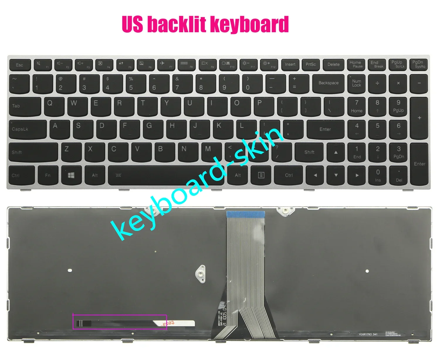 New Us Backlit Keyb…