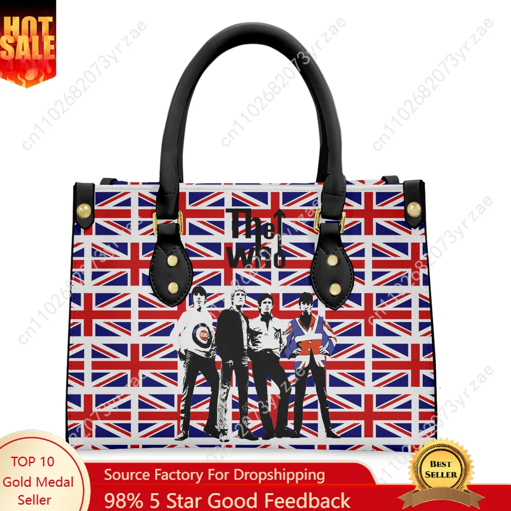 

The Who Handbag Mens Womens Fashion Personalized Patterns Tote Bag Shoulder Bag Business Commuter Leather Purse Customized Bags