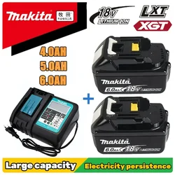 100% Original Makita18V 6.0Ah 4.0Ah 5.0Ah  Li-ion Battery Charger DC18RF BL1840 BL1830 BL1430BL1440 DC18RC  Tool With USB Port