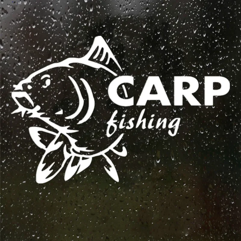 Jpct Car Stickers Carp Fishing Fun Waterproof External Accessories Car Window Stickers PVC Stickers Car Stickers Accessories