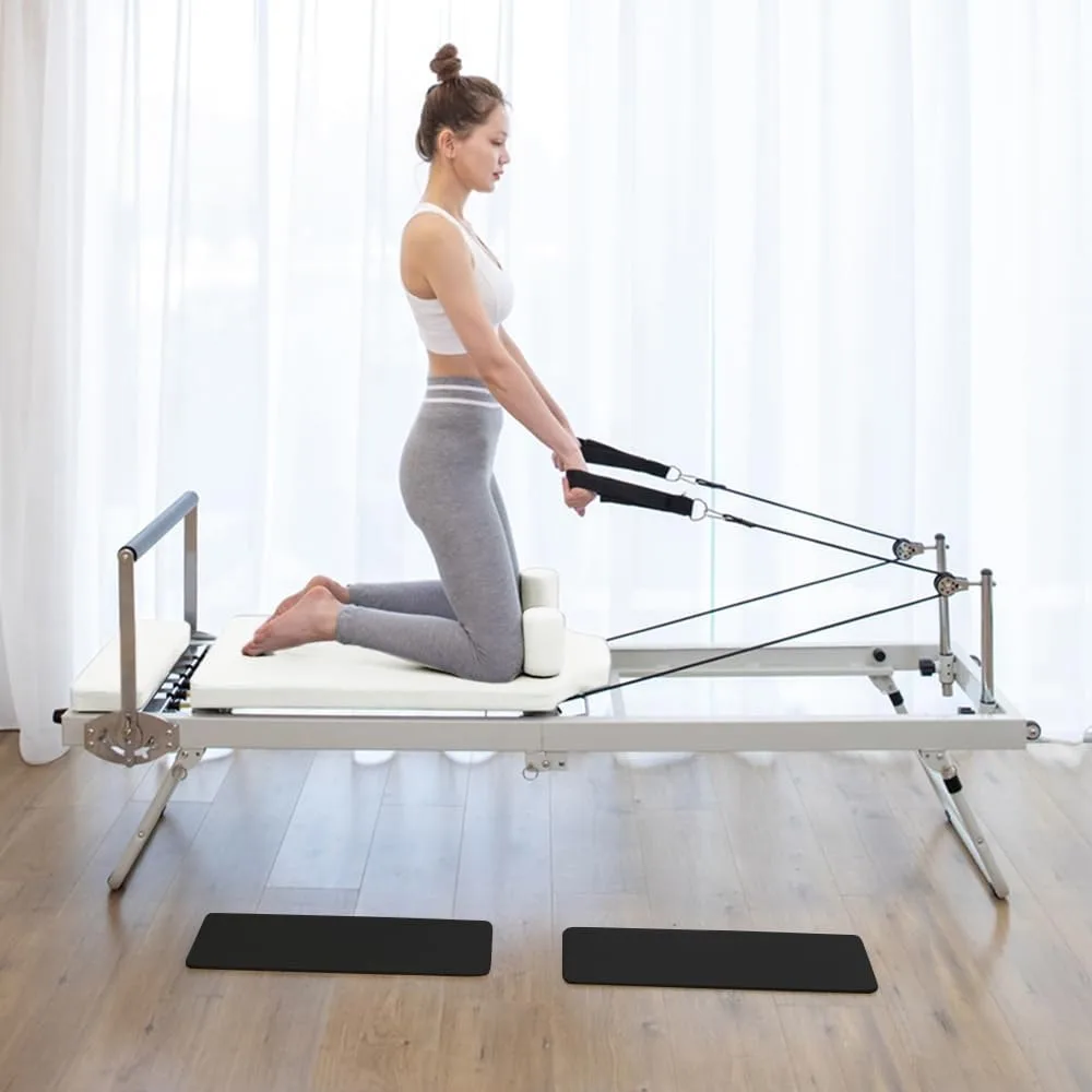 

Foldable Pilates Reformer, Pilates Machine & Equipment for Home Use and Gym Workout, Suitable for Beginners and Intermediate