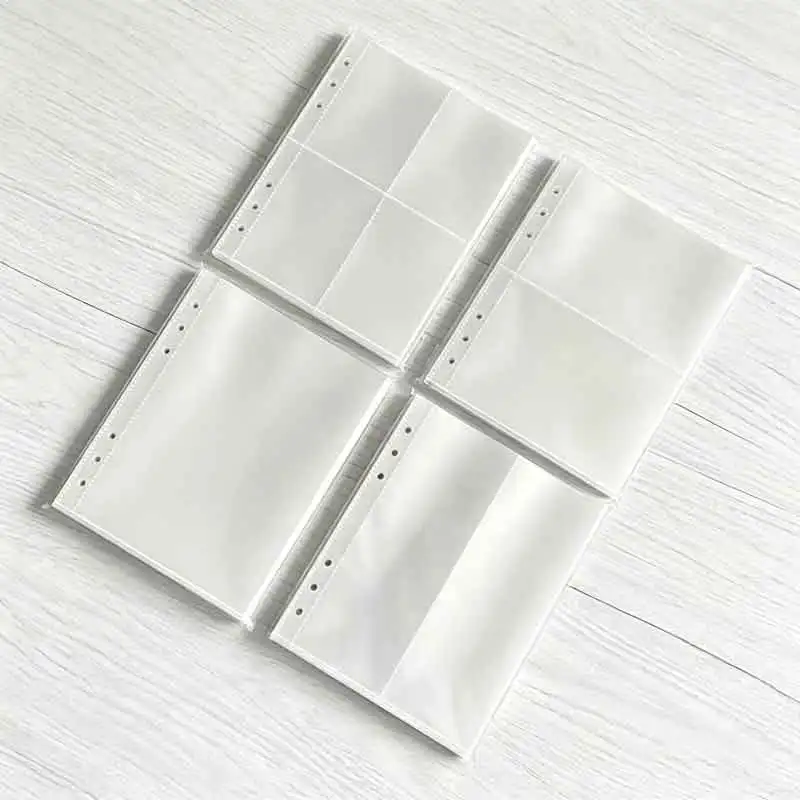 20pcs Inner Page Card Binder A5 Photocard Binder Sheets Transparent PP Acid Free Multiple Pockets Sleeve Kpop Photocard Binder