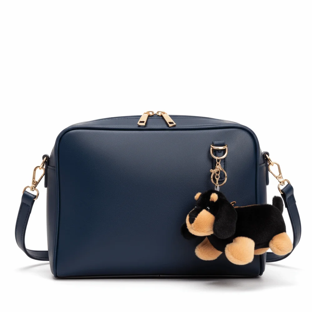 لطيف محشوة الكلب محفظة نسائية للعملات المعدنية بلون متعدد الوظائف الكرتون محفظة مقلمة المفاتيح القرطاسية حقيبة التخزين الأطفال