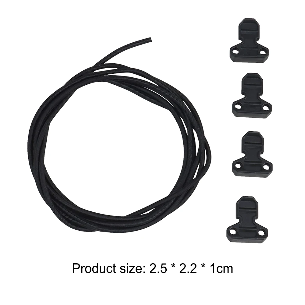 4pcs Nylon Pull Tab Adjustable Shock Cord Retainer Pull Tab Fast Draw Elastic Retention Strap Accessories for Mag Pouch Vest
