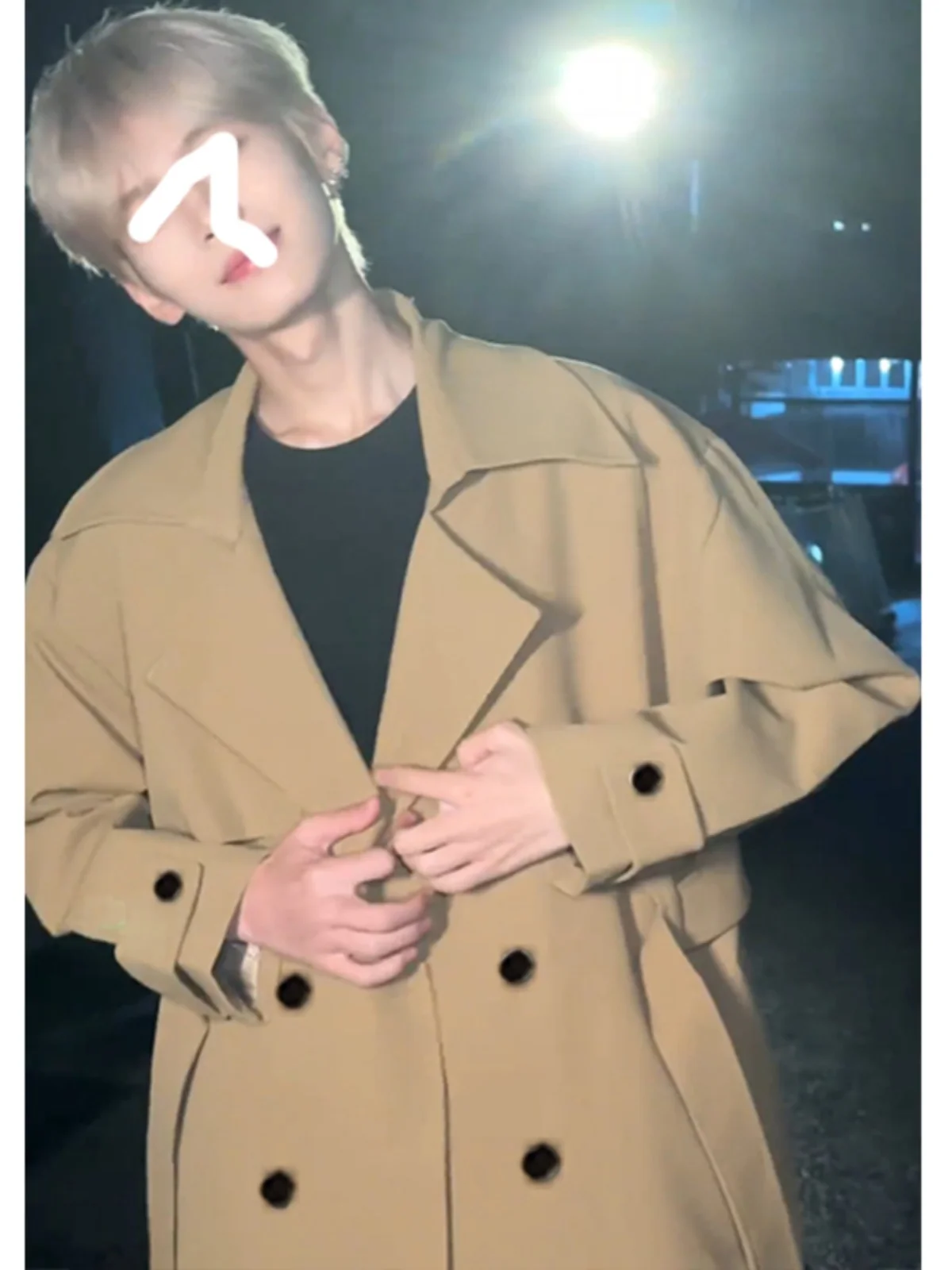 

Мужская ветровка i Color: Американский стиль Cleanfit, удлиненная, с поясом на талии, ниже колена, повседневное пальто, молодежный тренд, зимняя коллекция