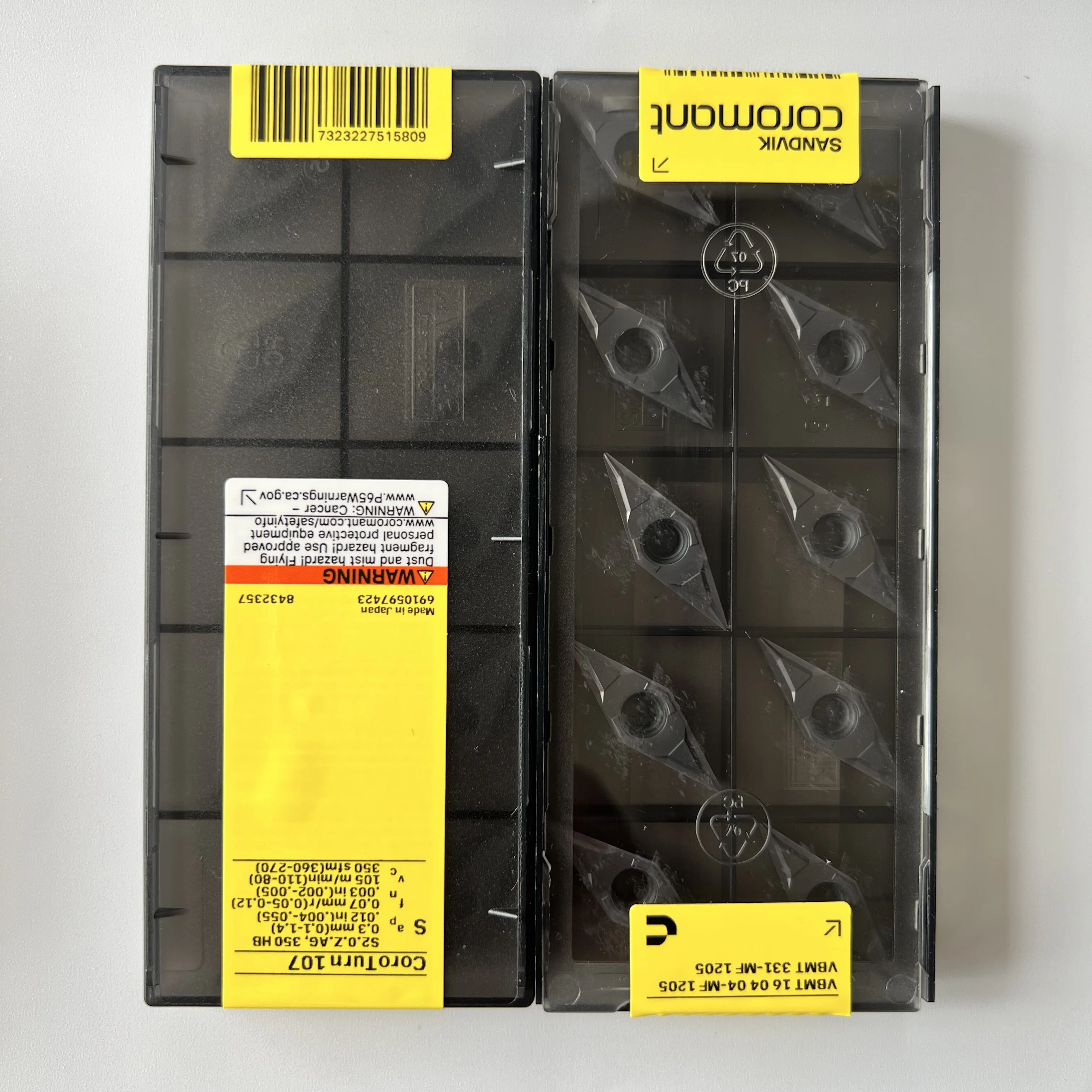 

VBMT160404-MF 1205 / Original product CNC cemented carbide blade 10 Pcs