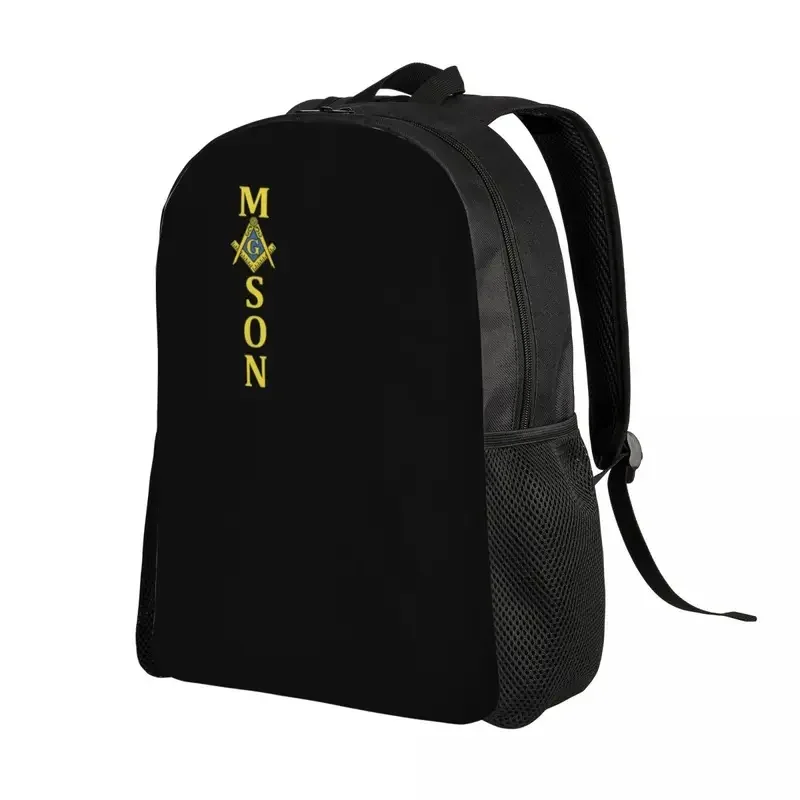 Freemason Mason Travel Backpack Women Men School Laptop Bookbag Masonic Freemasonry College Student Daypack Bags CMM221