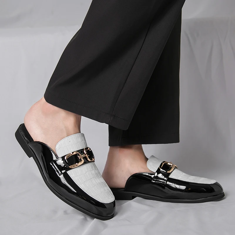 Size 35-46 Men Business Slippers Men Casual One-piece Comfortable Fashionable Half-slippers Couple's Indoor Outdoor Slippers
