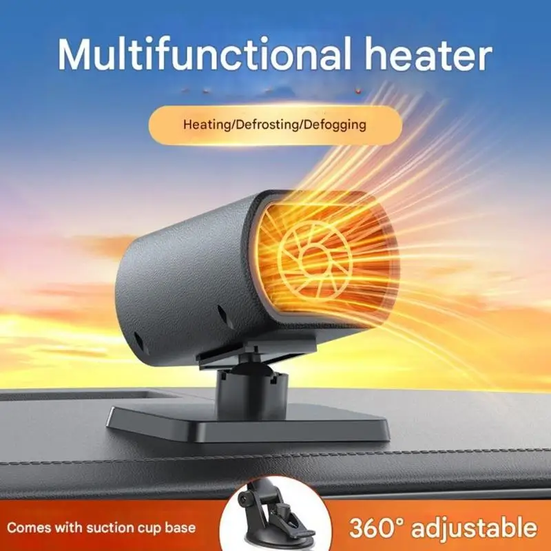 G7NA Mobile Auto Cabin Warmer 12V Strong Heating Fan Effective Ice Removal Defrost Defogger For Car Interior Space