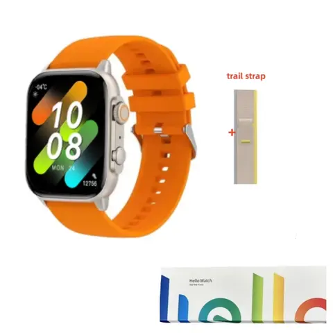 Original Hello Watch 3 Plus Ultra Smart Watch Series 9 Amoled Screen NFC ChatGPT Ebook Compass Men SmartWatch For Android IOS