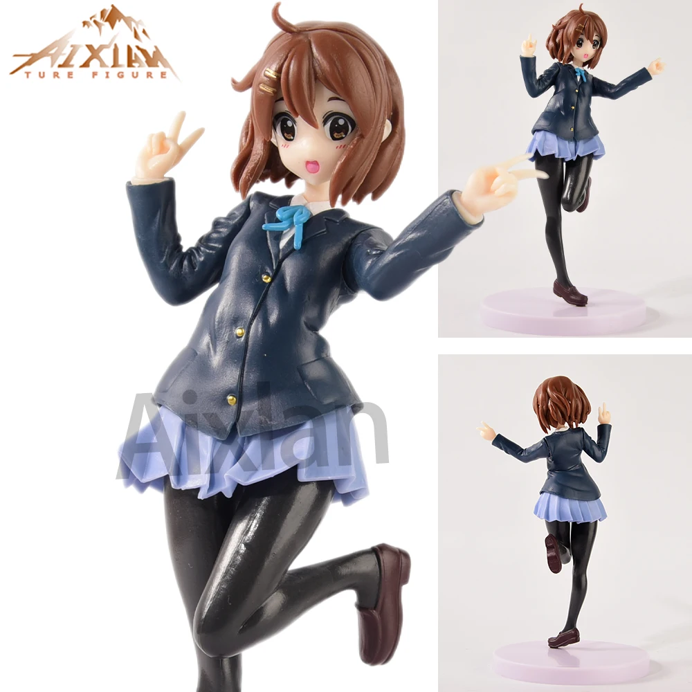 

Фигурка Hirasawa Yui из ПВХ, 18 см, искусственная кожа, фигурка Акияма Мио, Коллекционная модель, игрушки, подарок для детей