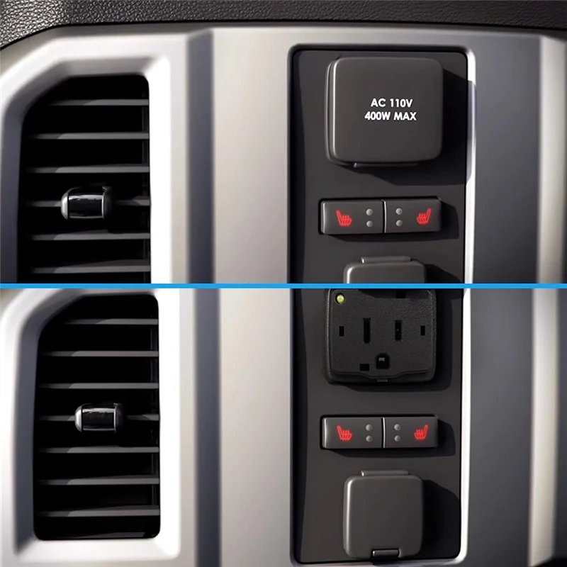 

Практичная задняя розетка на центральной консоли автомобиля, 110 В, 150 Вт-400 Вт, розетка в сборе FL3Z-19N236-A для Ford F150 2015-2016