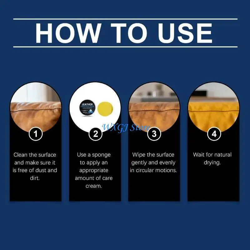 37JE Leather Repair Tool Balm Restoration Balm Revitalizes Faded Leather On Jackets