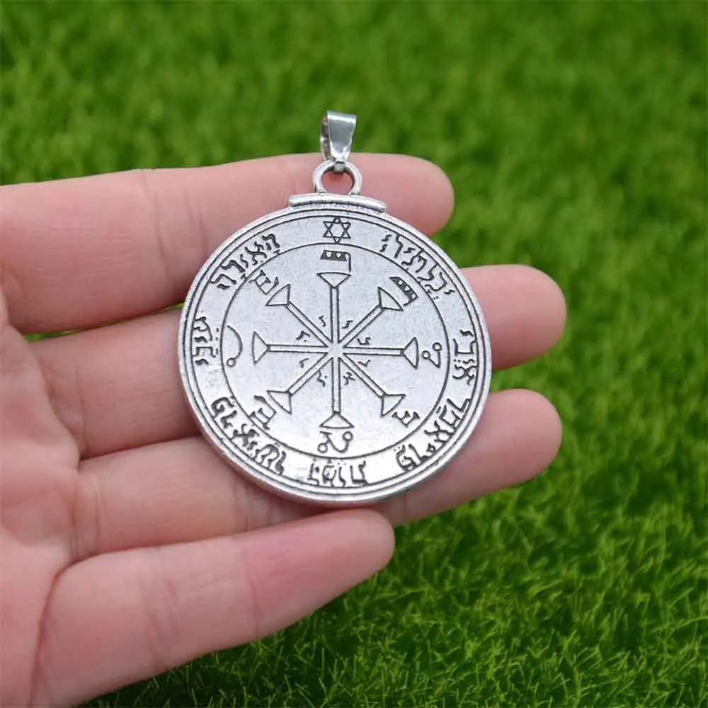Nostalgia Pentacle Of The Sun Talisman Key Of Solomon Seal Pendant Necklace Hermetic Enochian Kabbalah Jewellery image 3