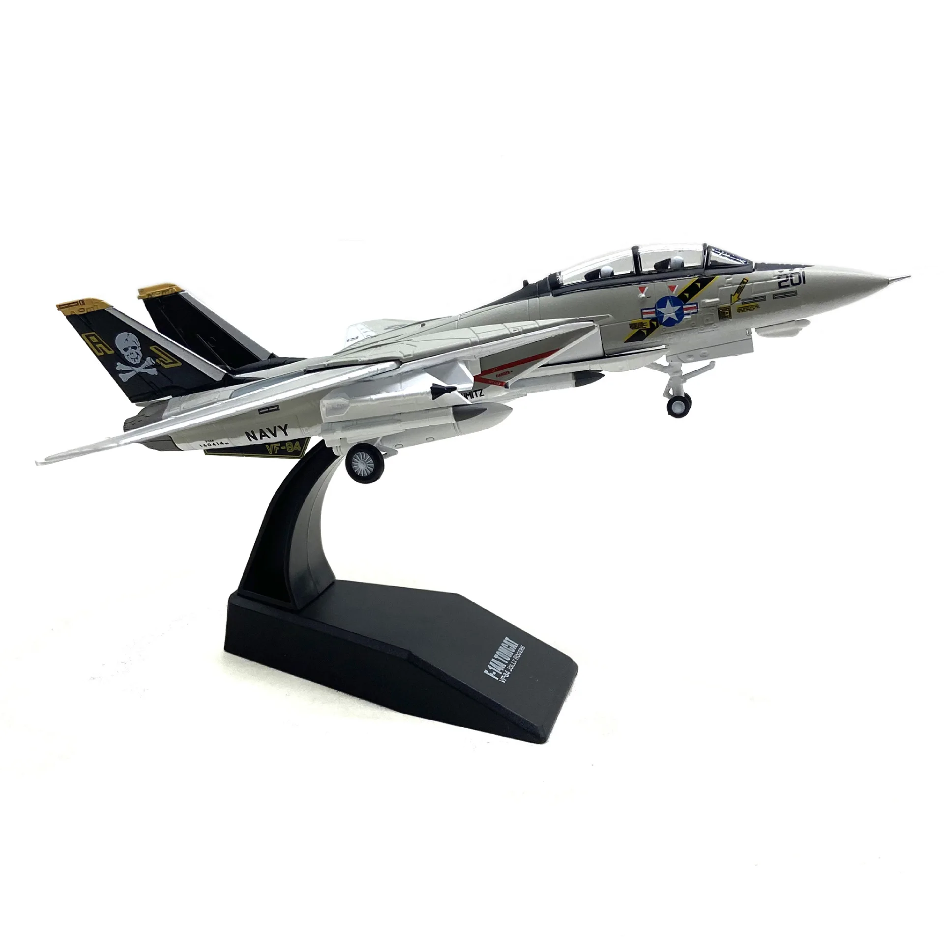 

Модель самолета F-14A Tomcat, масштаб 1:100, модель американского истребителя, складные крылья, металлический литой самолет, сувенирная модель, игрушка-самолет