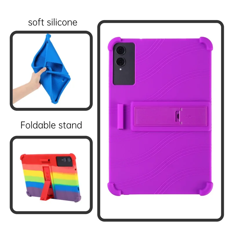 Etui na tablet TECLAST T65 2025 13,4 cala, miękki silikon, regulowana podstawka, odporne na wstrząsy, przyjazne dla dzieci, do tabletu TECLAST T65 13,4 cala — zdjęcie produktu 2