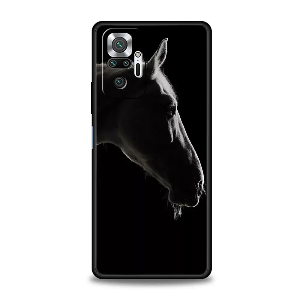 Running Horse Wild Animals Phone Case For Xiaomi Redmi Note 13 12 5G 11 10 Pro Plus 4G 9S 9 8 7 9T 13C 10C 9C 9A Silicone Cover