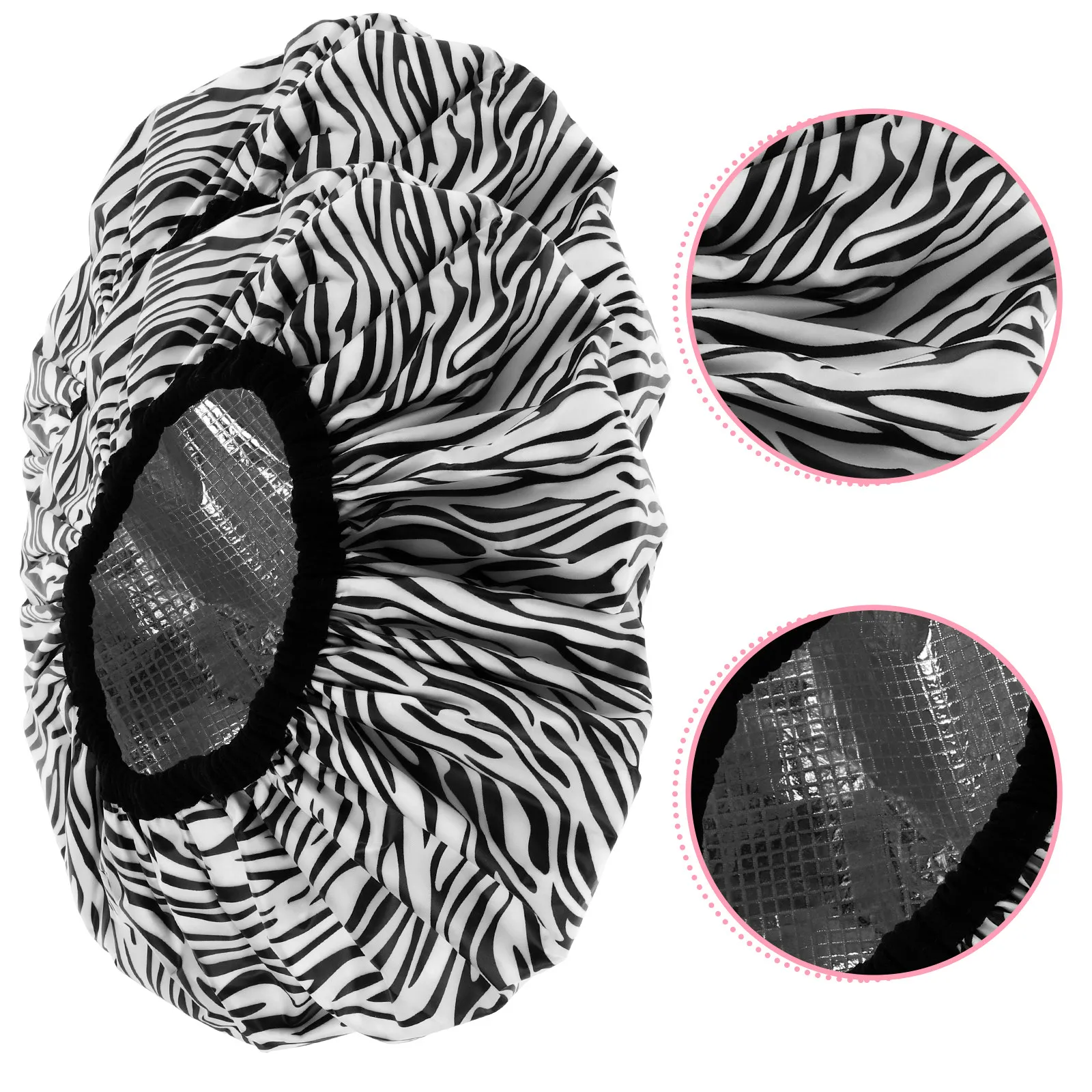 

2 шт. двухслойных водонепроницаемых термошапок из фольги для глубокого кондиционирования волос, салонных масок и термотерапии