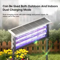 Solar Powered Large Area Mosquito Killer Lamp and Insect Fly Trap Light for Outdoor Garden Patio Yard Lawn Pest Control