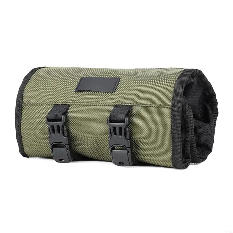 Tool Roll Wrench Includes Pouches Sockets Up Bag Electrician Y4QC
