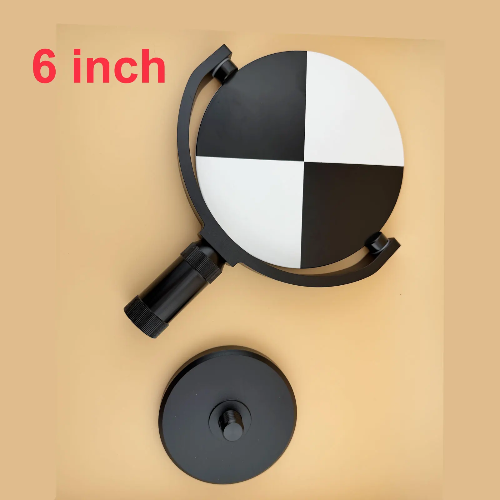152.4mm Aluminum Alloy Adjustable Tilting Target Scanner Wirh Magnet Base For Faro For Leica Laser tracker Target 6 Inch