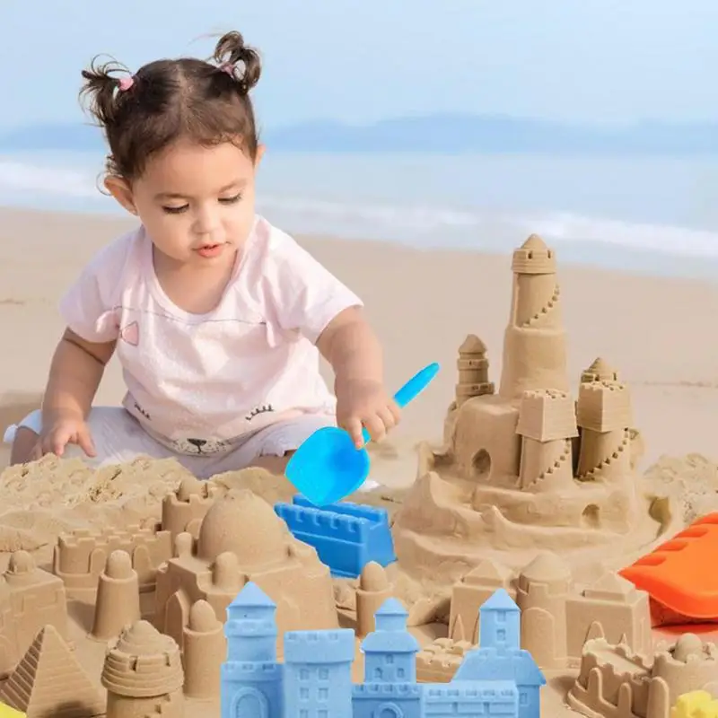 Zintuiglijk zand Peuterspeelzandvormset Indoor Zandspeelset Kleurrijk speelzand met opblaasbare kussenbasis voor peuters