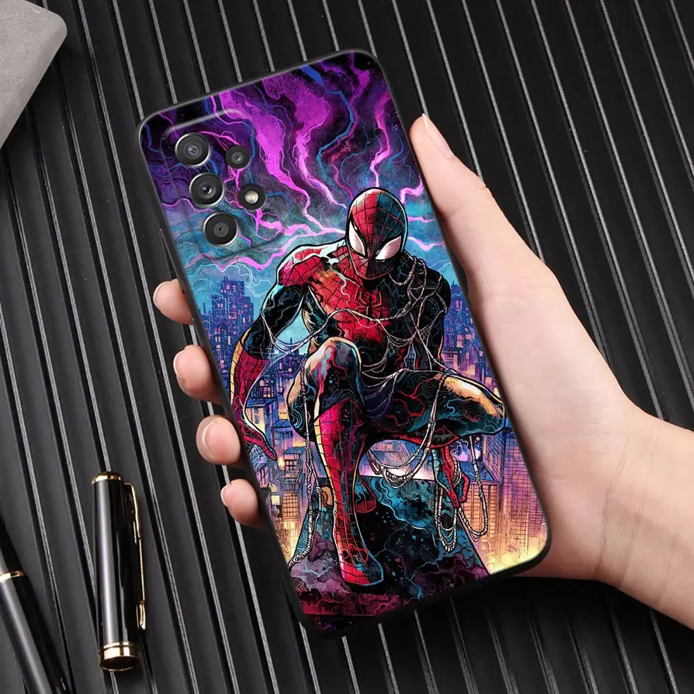 Cool Avengers Spiderman Ironman Marvel Cover Galaxy A53 Case For Samsung A54 A52 A52S A51 A71 A73 A72 A41 A91 A32 A33 Back Cases