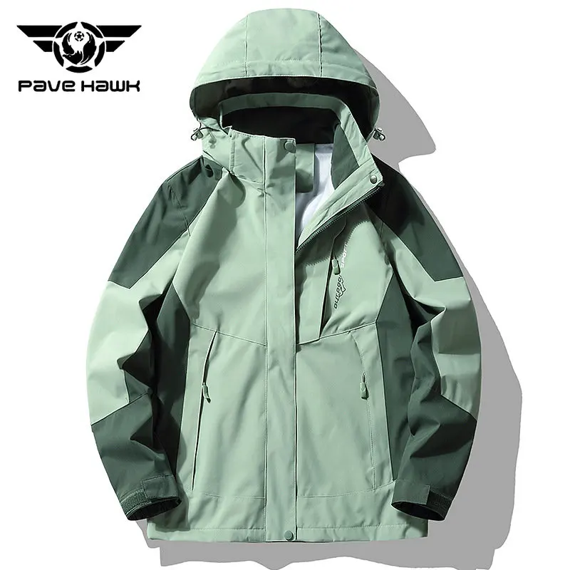 Outdoor Climbing Jacket Couple Windproof Waterproof Multi-Pocket Wear-resisting Coat Thin Hiking Camping Travel Fishing Jackets