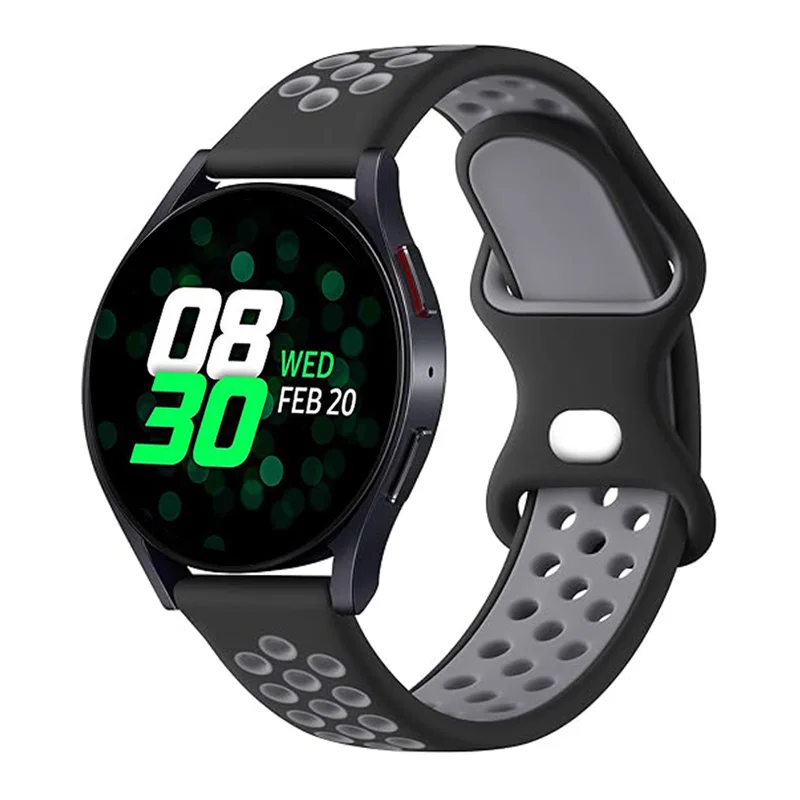 Cinturino per orologio in Silicone da 20mm per Samsung Galaxy Watch 6 5 4 Band 40mm 44mm/Galaxy Watch 6 Classic 43mm 47mm bracciale uomo/donna 20mm