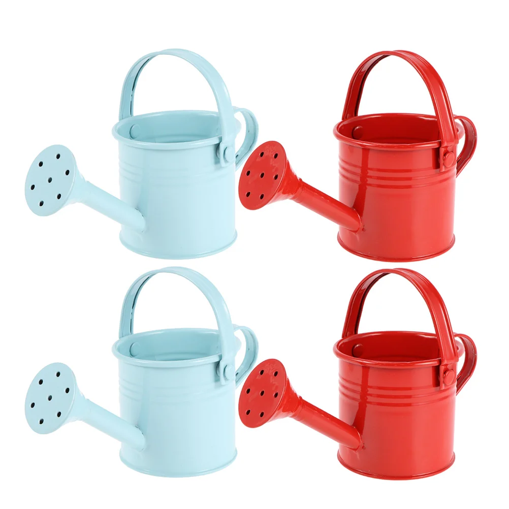 

4 Pcs Tin Watering Can Iron Sprayer Children Bottles Toddler Indoor Plant Pot