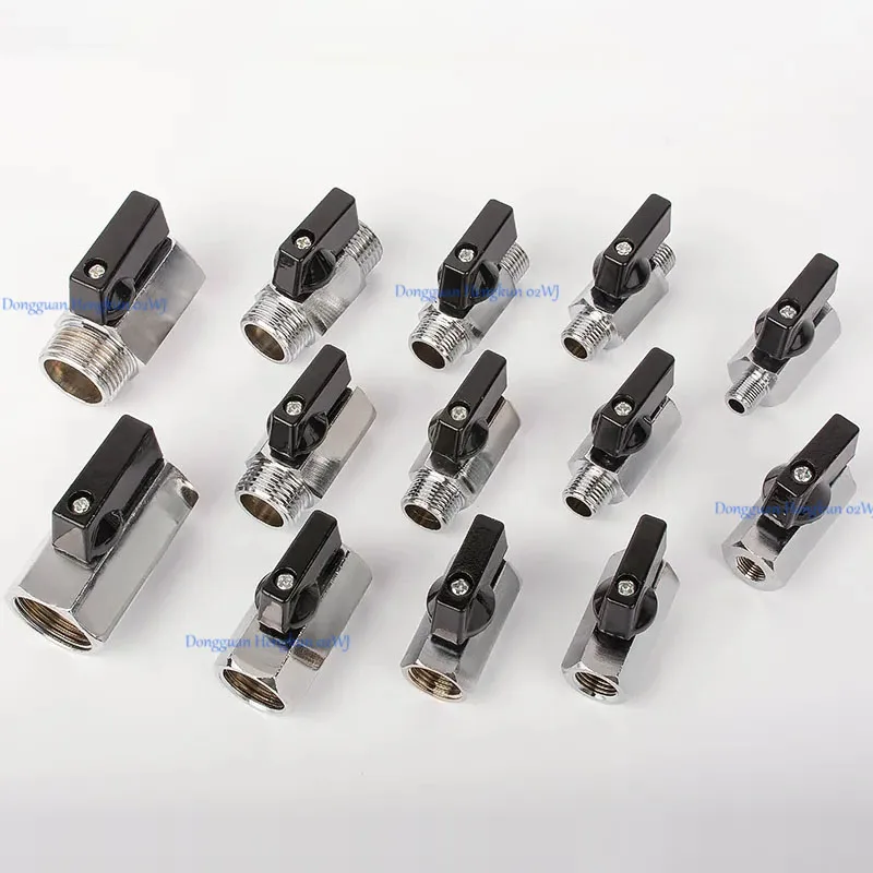 

Pneumatic Mini Ball Valve 1/8" 1/4" 3/8" 1/2" G/NPT Thread Male to Female, Air Compressor Water Gas Oil Shut Off Valve